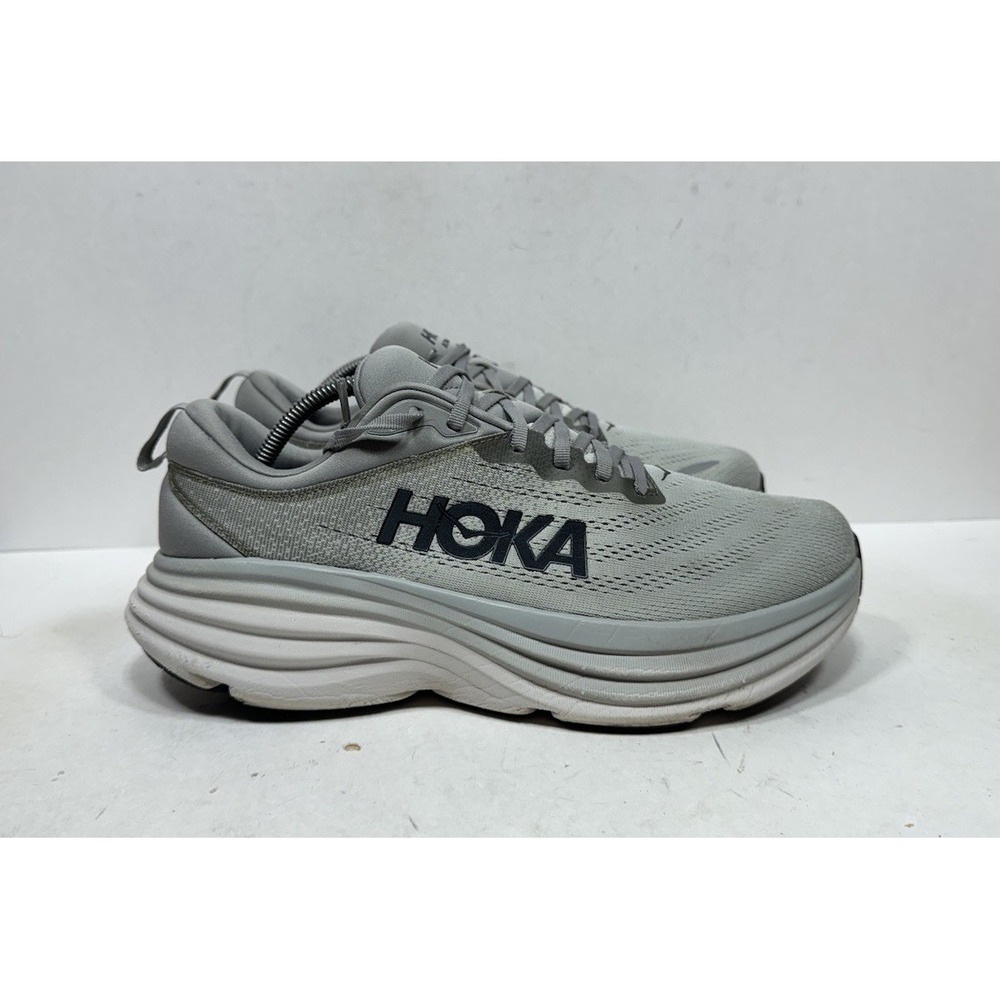 Hoka One One Bondi 8 X WIDE 1127955-SHMS Mens 10.5 4E Running Shark Gray Sneaker